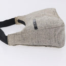 PRADA Hand Pouch Hand Bag Canvas Gray Auth 200483A-6