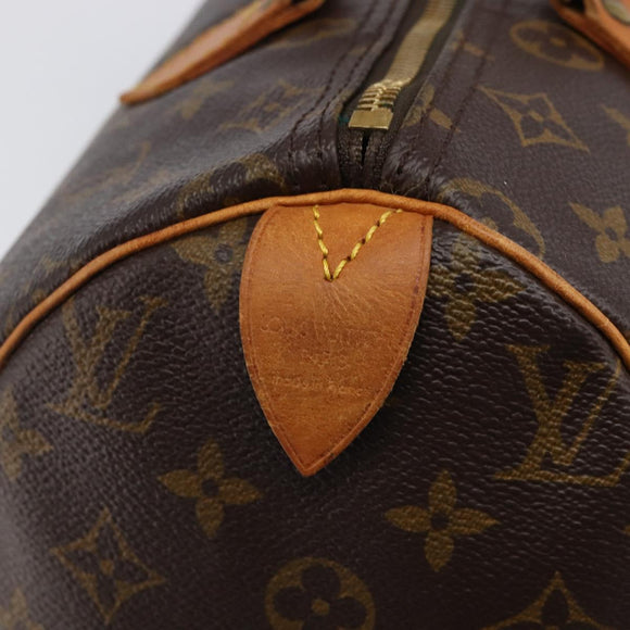 LOUIS VUITTON Monogram Speedy 25 Hand Bag M41528 LV Auth 200486