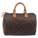 LOUIS VUITTON Monogram Speedy 25 Hand Bag M41528 LV Auth 200486-2