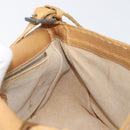 FENDI Selleria Mamma Baguette Shoulder Bag Leather Brown Gold Auth 200491A-21