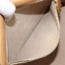 FENDI Selleria Mamma Baguette Shoulder Bag Leather Brown Gold Auth 200491A-24