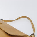 FENDI Selleria Mamma Baguette Shoulder Bag Leather Brown Gold Auth 200491A-8