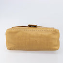 FENDI Selleria Mamma Baguette Shoulder Bag Leather Brown Gold Auth 200491A-5