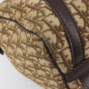 Christian Dior Trotter Canvas Boston Bag Beige Gold Auth 200492-14