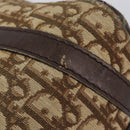 Christian Dior Trotter Canvas Boston Bag Beige Gold Auth 200492-15
