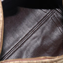 Christian Dior Trotter Canvas Boston Bag Beige Gold Auth 200492-18