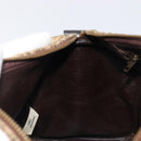 Christian Dior Trotter Canvas Boston Bag Beige Gold Auth 200492-20