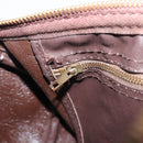 Christian Dior Trotter Canvas Boston Bag Beige Gold Auth 200492-21