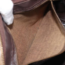 Christian Dior Trotter Canvas Boston Bag Beige Gold Auth 200492-22