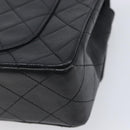 CHANEL Chain Matelasse 23 Shoulder Bag Lamb Skin Black Gold CC Auth 200493SAM-12