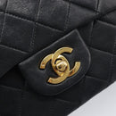 CHANEL Chain Matelasse 23 Shoulder Bag Lamb Skin Black Gold CC Auth 200493SAM-14