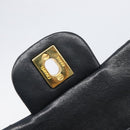 CHANEL Chain Matelasse 23 Shoulder Bag Lamb Skin Black Gold CC Auth 200493SAM-17