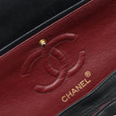 CHANEL Chain Matelasse 23 Shoulder Bag Lamb Skin Black Gold CC Auth 200493SAM-18