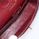 CHANEL Chain Matelasse 23 Shoulder Bag Lamb Skin Black Gold CC Auth 200493SAM-19
