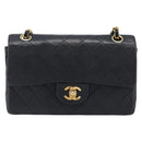CHANEL Chain Matelasse 23 Shoulder Bag Lamb Skin Black Gold CC Auth 200493SAM-2