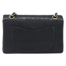 CHANEL Chain Matelasse 23 Shoulder Bag Lamb Skin Black Gold CC Auth 200493SAM-3