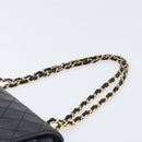 CHANEL Chain Matelasse 23 Shoulder Bag Lamb Skin Black Gold CC Auth 200493SAM-8