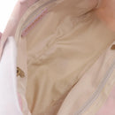 CHANEL New Travel Line Hand Bag Canvas Pink Gold CC Auth 200495-15