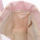 CHANEL New Travel Line Hand Bag Canvas Pink Gold CC Auth 200495-16