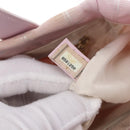 CHANEL New Travel Line Hand Bag Canvas Pink Gold CC Auth 200495-23