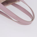 CHANEL New Travel Line Hand Bag Canvas Pink Gold CC Auth 200495-7