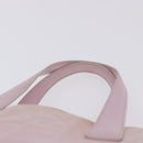 CHANEL New Travel Line Hand Bag Canvas Pink Gold CC Auth 200495-8