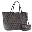 GOYARD Saint Louis GM Tote Bag PVC Canvas Black Auth 200501A-1