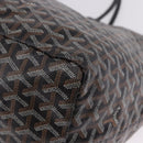 GOYARD Saint Louis GM Tote Bag PVC Canvas Black Auth 200501A-11