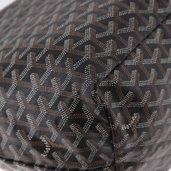 GOYARD Saint Louis GM Tote Bag PVC Canvas Black Auth 200501A