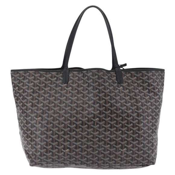 GOYARD Saint Louis GM Tote Bag PVC Canvas Black Auth 200501A