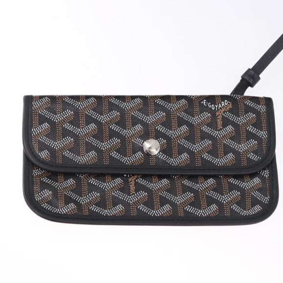 GOYARD Saint Louis GM Tote Bag PVC Canvas Black Auth 200501A