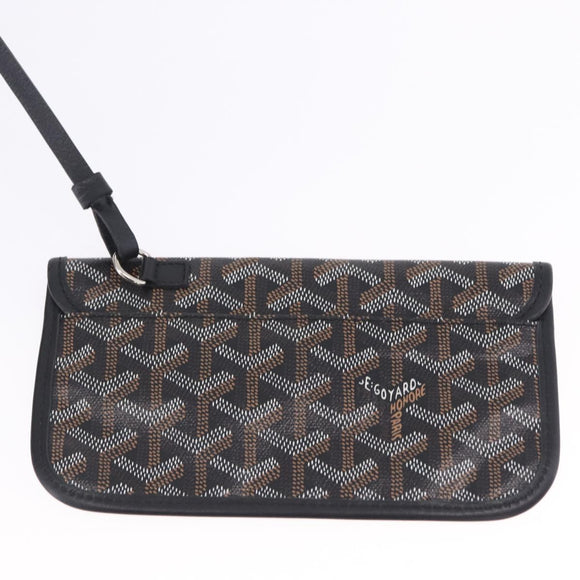 GOYARD Saint Louis GM Tote Bag PVC Canvas Black Auth 200501A
