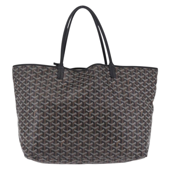 GOYARD Saint Louis GM Tote Bag PVC Canvas Black Auth 200501A