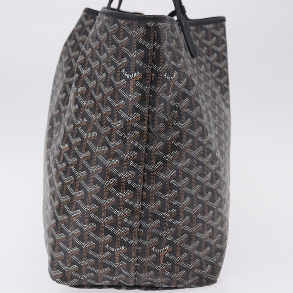 GOYARD Saint Louis GM Tote Bag PVC Canvas Black Auth 200501A