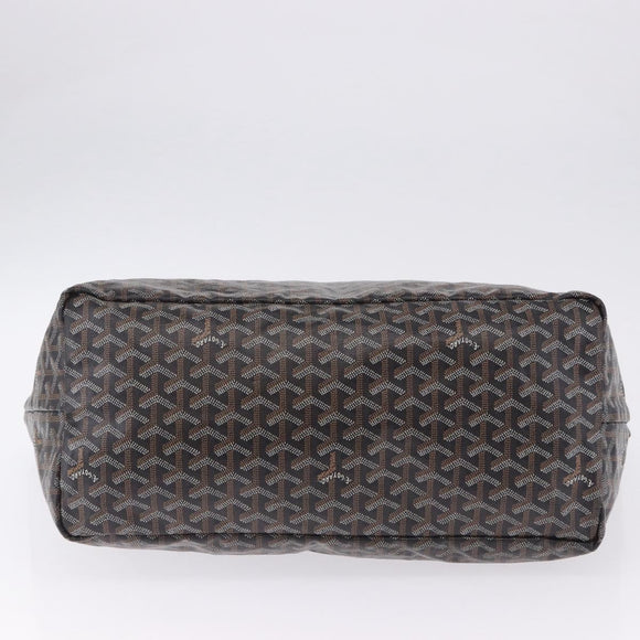 GOYARD Saint Louis GM Tote Bag PVC Canvas Black Auth 200501A
