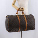 LOUIS VUITTON Monogram Keepall 50 Boston Bag M41426 LV Auth 200517-30