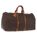 LOUIS VUITTON Monogram Keepall 55 Boston Bag M41424 LV Auth 200518-1