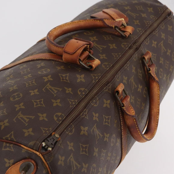 LOUIS VUITTON Monogram Keepall 55 Boston Bag M41424 LV Auth 200518