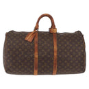 LOUIS VUITTON Monogram Keepall 55 Boston Bag M41424 LV Auth 200518-13