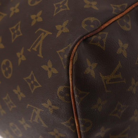 LOUIS VUITTON Monogram Keepall 55 Boston Bag M41424 LV Auth 200518