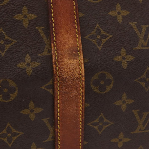 LOUIS VUITTON Monogram Keepall 55 Boston Bag M41424 LV Auth 200518