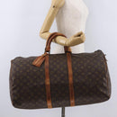 LOUIS VUITTON Monogram Keepall 55 Boston Bag M41424 LV Auth 200518-35