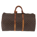 LOUIS VUITTON Monogram Keepall 55 Boston Bag M41424 LV Auth 200518-3