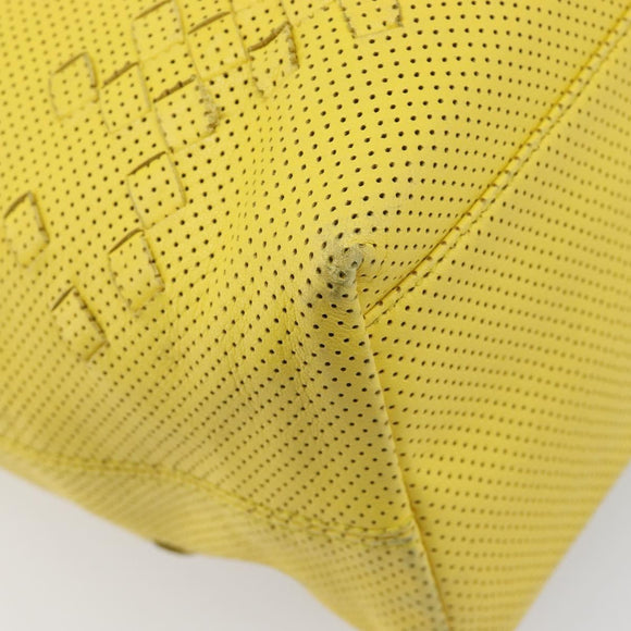 BOTTEGA VENETA INTRECCIATO Hand Bag Leather outlet Yellow 131673 Auth 200524