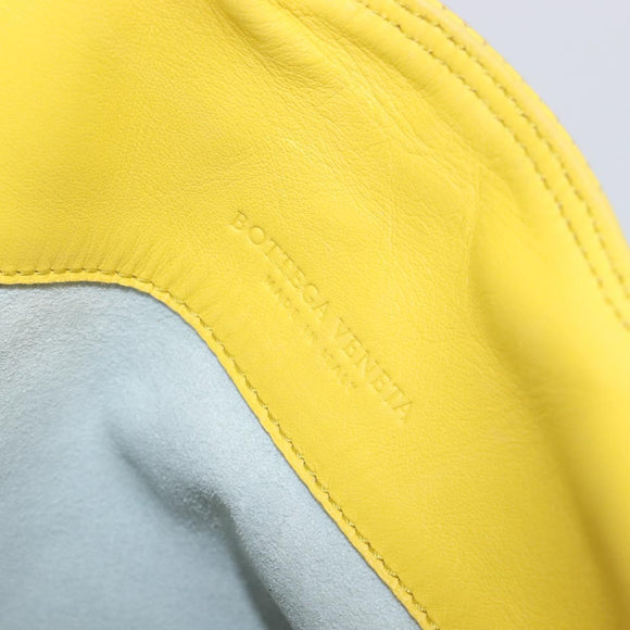 BOTTEGA VENETA INTRECCIATO Hand Bag Leather outlet Yellow 131673 Auth 200524