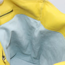 BOTTEGA VENETA INTRECCIATO Hand Bag Leather outlet Yellow 131673 Auth 200524-17