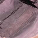 CHANEL Chain Tote Bag Suede Brown CC Auth 200525-16