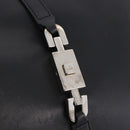 GUCCI Jackie Chain Shoulder Bag Leather Black Silver 001 4015 Auth 200526V-16