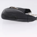 GUCCI Jackie Chain Shoulder Bag Leather Black Silver 001 4015 Auth 200526V-4