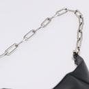 GUCCI Jackie Chain Shoulder Bag Leather Black Silver 001 4015 Auth 200526V-9